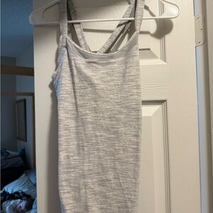 Women's Gray Strappy Top